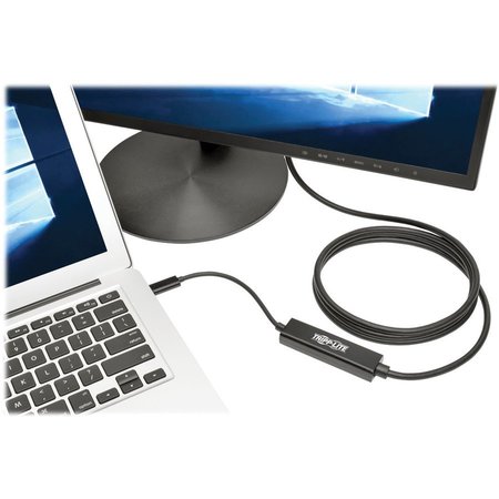 Tripp Lite Adapter Cable, USB-C to VGA, Gen 1, USB 3.1, M/M, 6'L, Black TRPU444006V